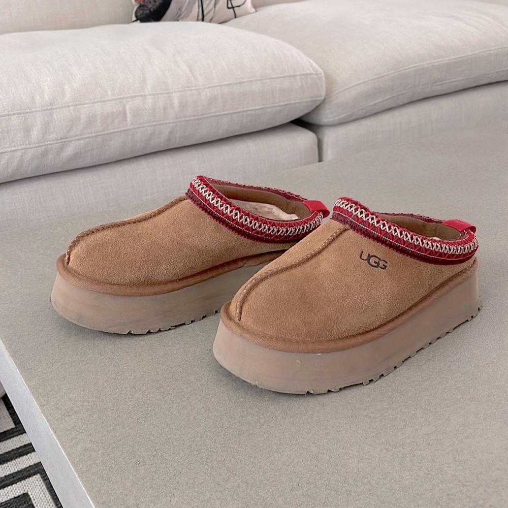 Tazz Suede Platform Clog Slippers